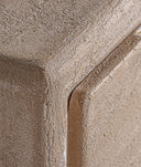 Mesita de noche WERLE de madera en tono marrón claro