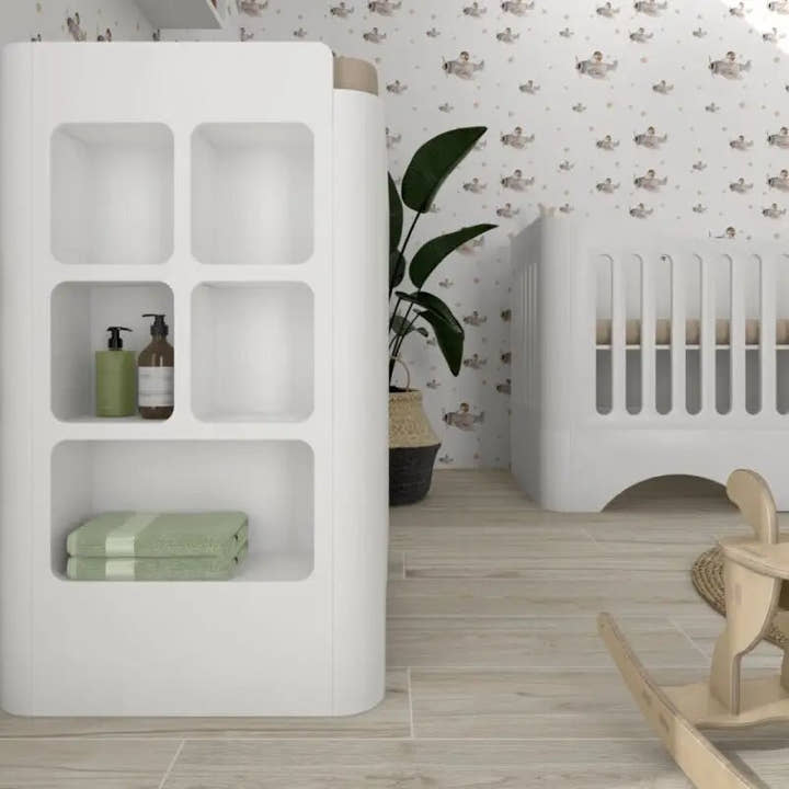 Conjunto Cómoda Wave Chest + Convertible Wave Cot - Conjunto - El Workshop - 105x59x100 y 145x74.5x90cm