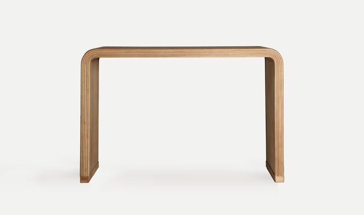 Mesa consola SKAGEN de madera de paulownia marrón claro