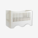 cuna cama convertible lacada blanca para niños