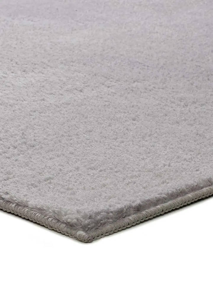 ALFOMBRA CORALINE LISO DE ESTILO MINIMALISTA EN COLOR PLATA - Alfombras - El Workshop-100 x 60 x 1 cm