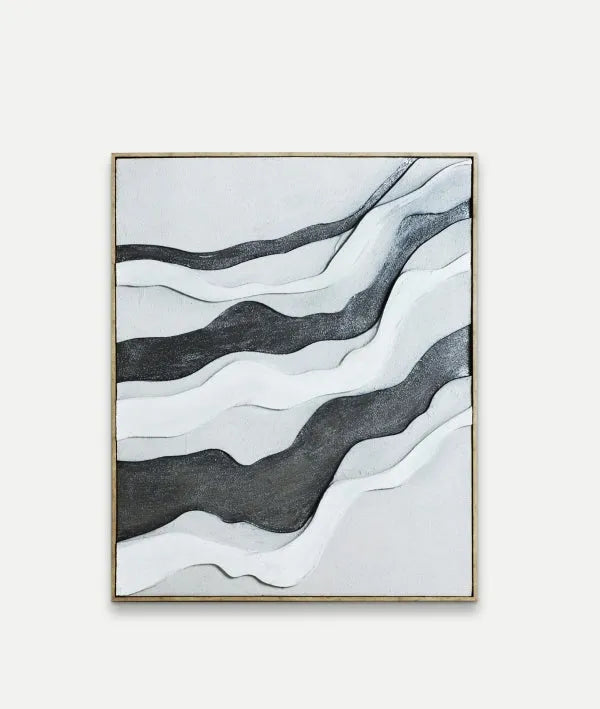 ARTE DE PARED MADDOX Abstract schilderij in zwart-wit