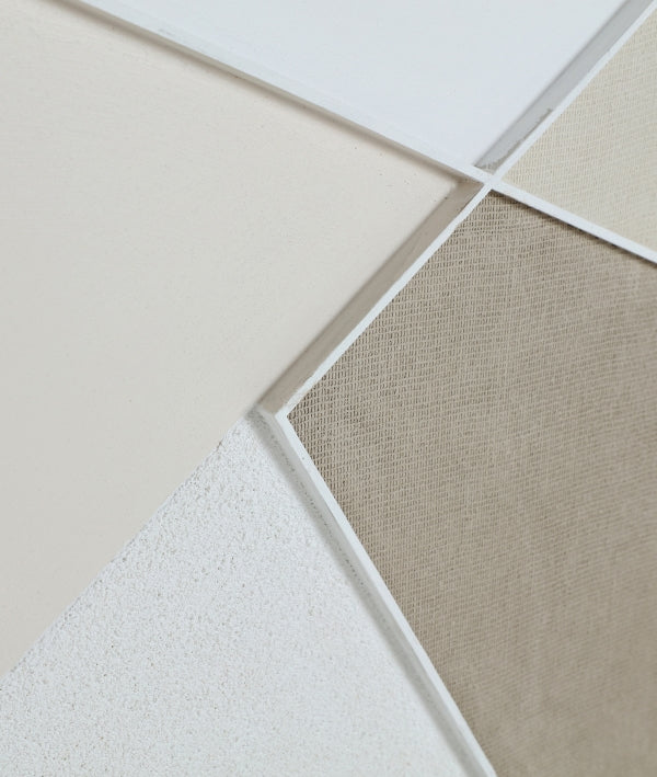 JUEGO DE 2 ARTE DE PARED MAEL de cuadros geométricos en tonos neutros