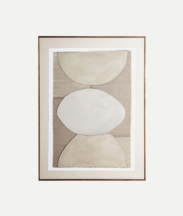 ARTE DE PARED DE SAN VALENTÍN de estilo orgánico con marco de madera natural