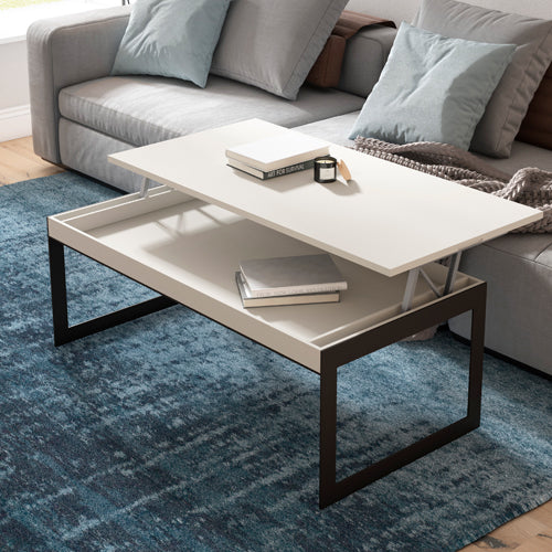 Mesa de centro elevable Lucca metálica a medida