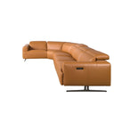 Sofá rinconera relax modular piel marrón