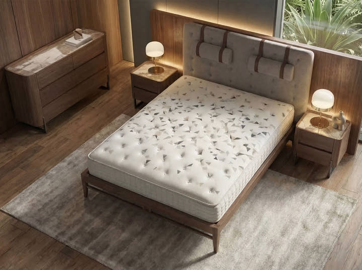 Colchón híbrido de látex natural con muelles ensacados independientes 7 zonas 160x200 - Cama - El Workshop - 