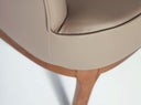 Sillón polipiel gris taupe