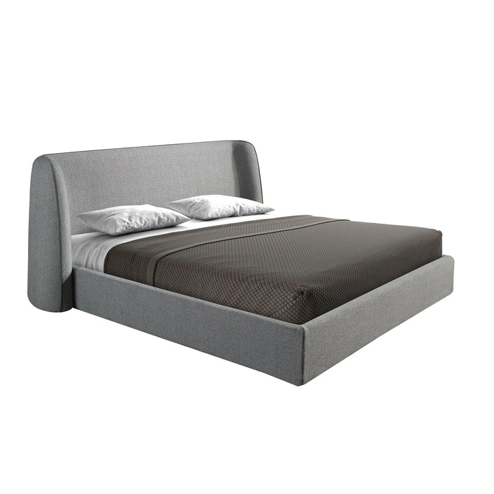 Cama tela color gris oscuro