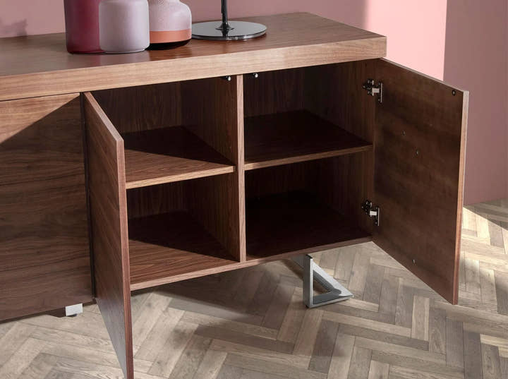 Aparador nogal y acero cromado - Aparador - El Workshop - 