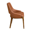 Silla polipiel marrón
