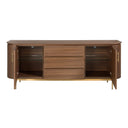 Aparador nogal y acero pulido dorado - Aparador - El Workshop - 