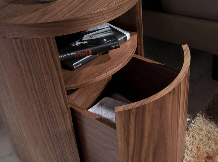 Mesita de noche nogal - Mesitas de noche - El Workshop - nogal - natural