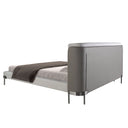 Cama tela color gris claro