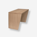escritorio de madera clara de roble minimalista 
