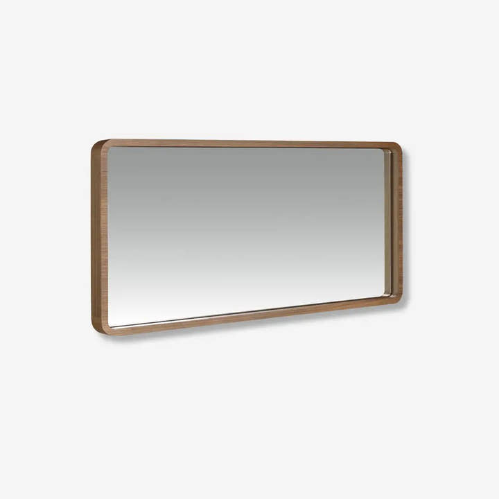 Espejo pared rectangular nogal - Espejo - El Workshop - madera - oscura