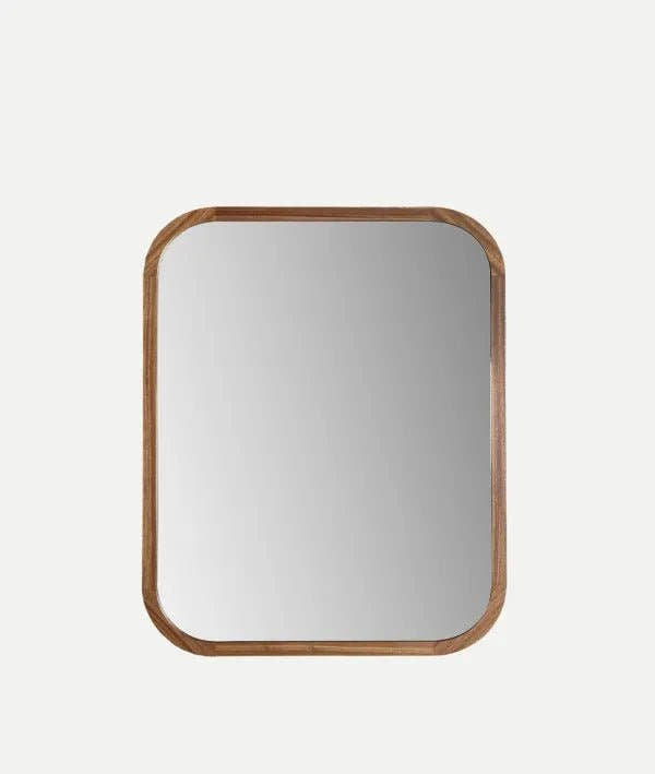 ESPEJO BUSK suavidad y calidez en un diseño contemporáneo en marrón - Espejos - El Workshop - madera de ébano