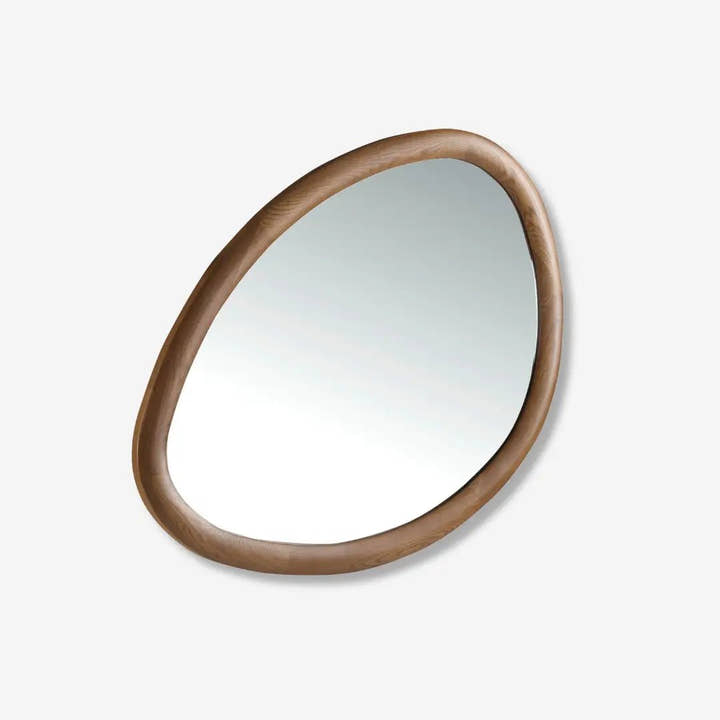 Espejo pared forma orgánica nogal - Espejo - El Workshop - madera - oscura