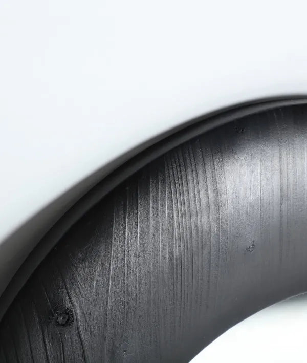 GUDOW SHAPE MIRROR ORGANIZES BLACK WOODEN FRAME