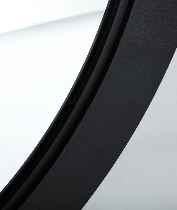 ESPEJO CIRCULAR MADERA NEGRA KILDE