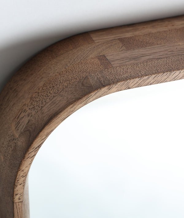ESPEJO LUBECA marrón en madera de caucho clásico reimaginado, moderno y atemporal - Espejos - El Workshop - madera de caucho