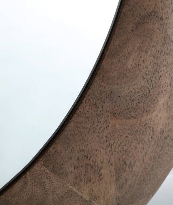 ESPEJO LUBECA marrón en madera de caucho - Espejos - El Workshop - madera de caucho