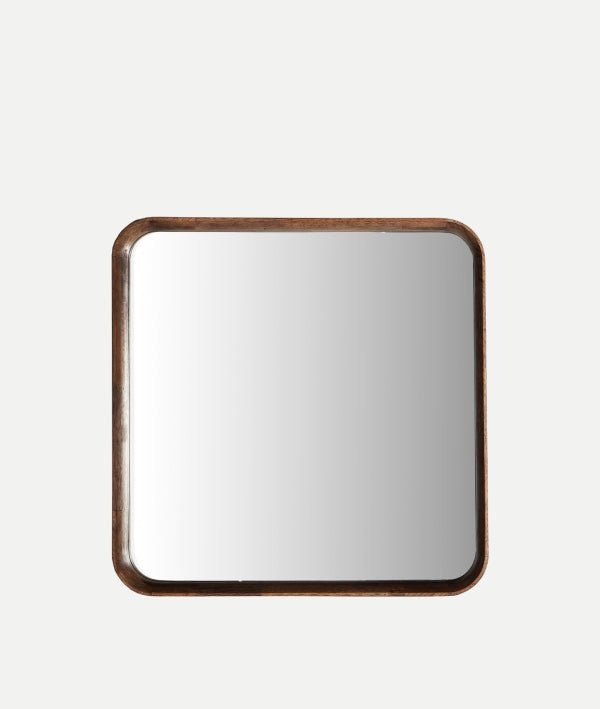 ESPEJO LUBECA marrón en madera de caucho clásico reimaginado, moderno y atemporal - Espejos - El Workshop - madera de caucho