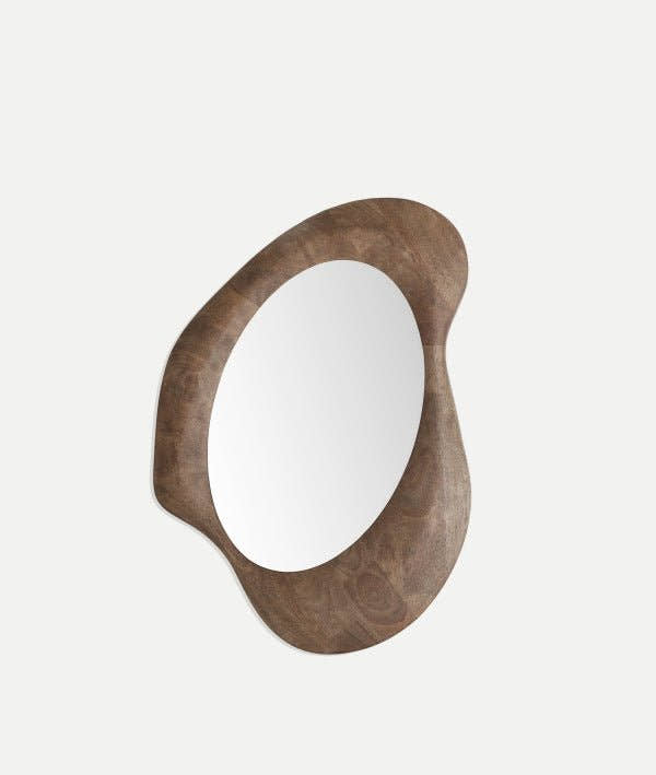 ESPEJO LUBECA marrón en madera de caucho - Espejos - El Workshop - madera de caucho