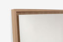 espejo de roble claro rectangular grande