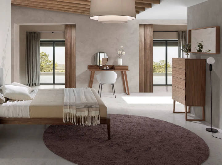 Espejo pared rectangular nogal - Espejo - El Workshop - madera - oscura