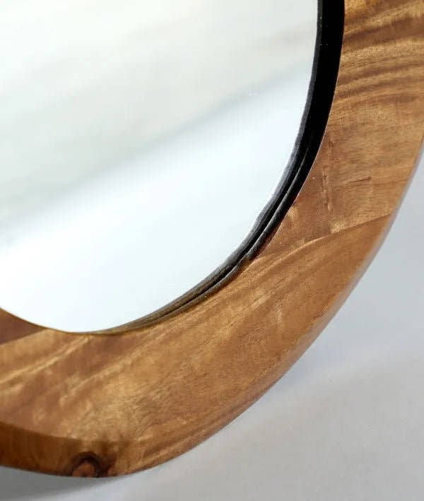 Espejo TOCKWITH madera teñida en color marrón natural. - Espejos - El Workshop - madera de mango