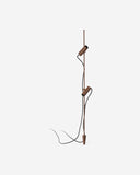 estaca de jardín de aluminio marrón óxido 3,6 x 9,7 x 103 cm 2x6 w 3000 k ip65 haz 38° 220-240 v