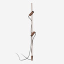 estaca de jardín de aluminio marrón óxido 3,6 x 9,7 x 103 cm 2x6 w 3000 k ip65 haz 38° 24 v