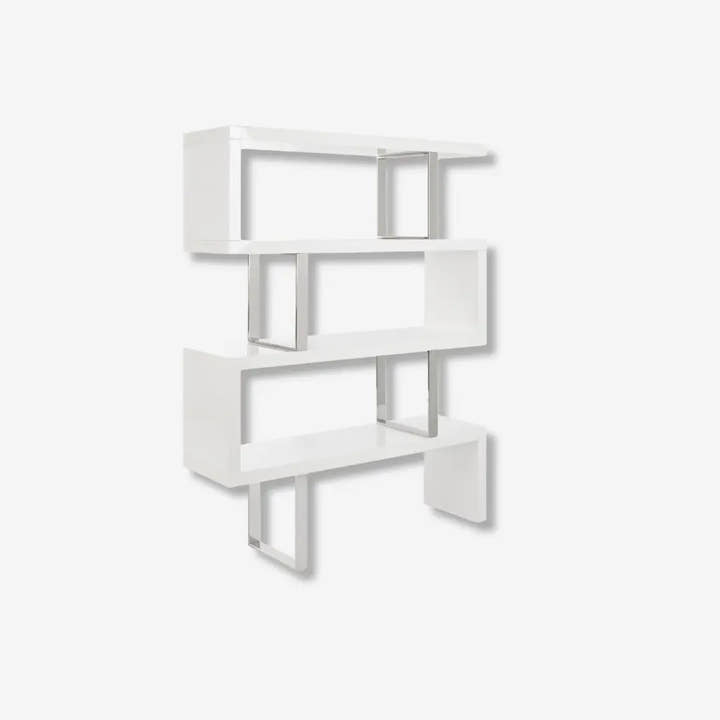 Estantería blanca y acero - Estantería - El Workshop - 130x35x170cm