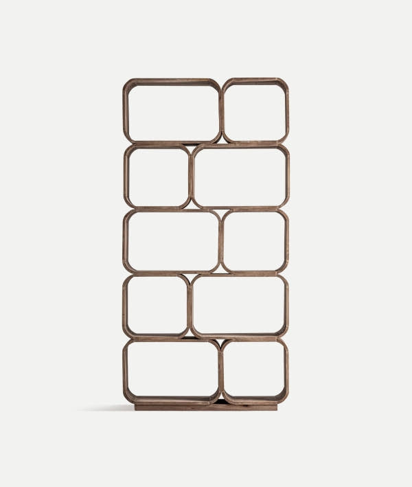 GRID SHELVING geometry, order and artisanal character
