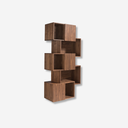 Estantería de madera geometría con puertas