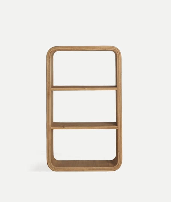 Librería SKAGEN estantería vertical de madera de paulownia marrón claro - Librerías y estanterías - El Workshop - madera de paulownia