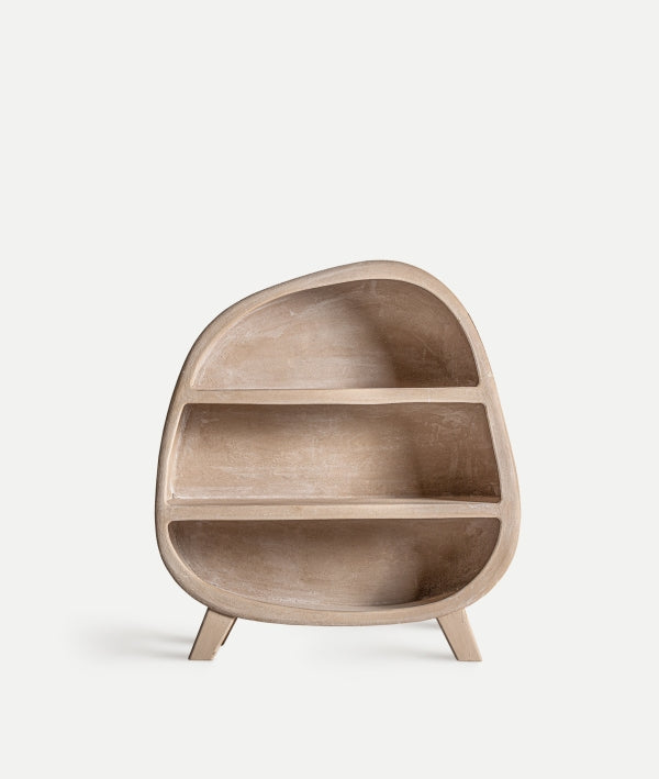 Librería WERLE madera en marrón claro orgánica