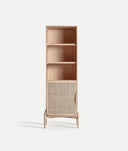 LIBRERÍA WEURTZ de madera de fresno en marrón claro combina diseño escandinavo