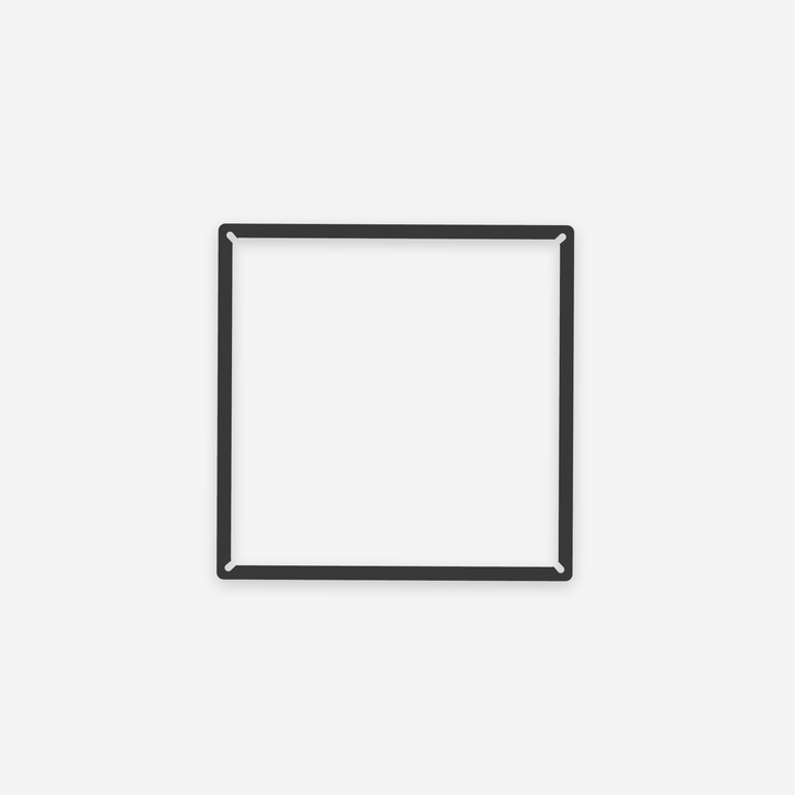 Rose Square Chandelier Frame 30 - Matte Black