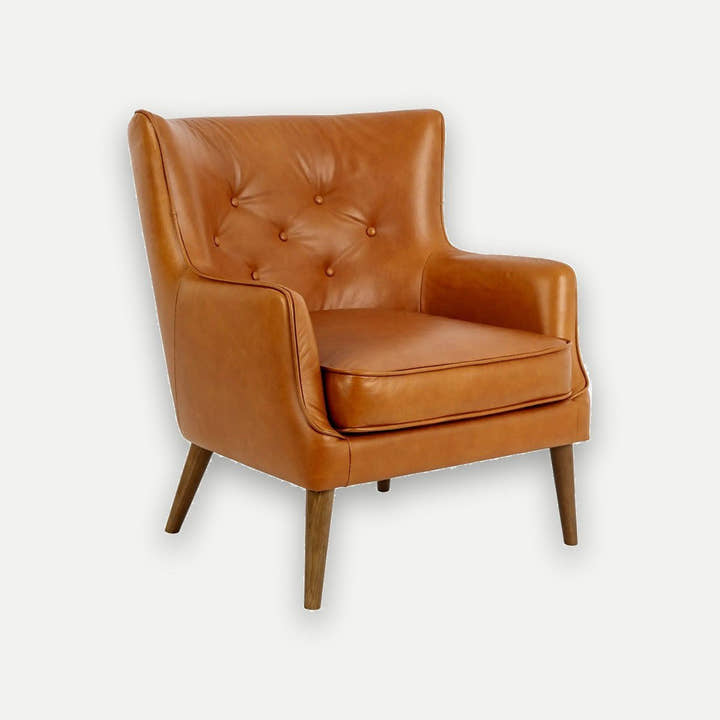 Sillón Chester piel marrón - Sillón - El Workshop-