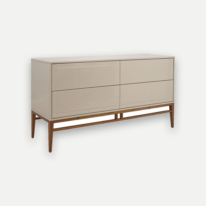 Aparador madera beige y nogal - Aparador - El Workshop-Beige