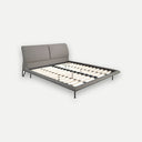 Cama tela color gris oscuro - Cama - El Workshop-200 x 237 x 96 Cm