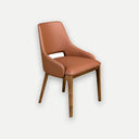 Silla polipiel marrón - Silla - El Workshop-54 x 61 x 83 Cm