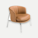 Sillón polipiel marrón - Sillón - El Workshop-76 x 71 x 69 Cm