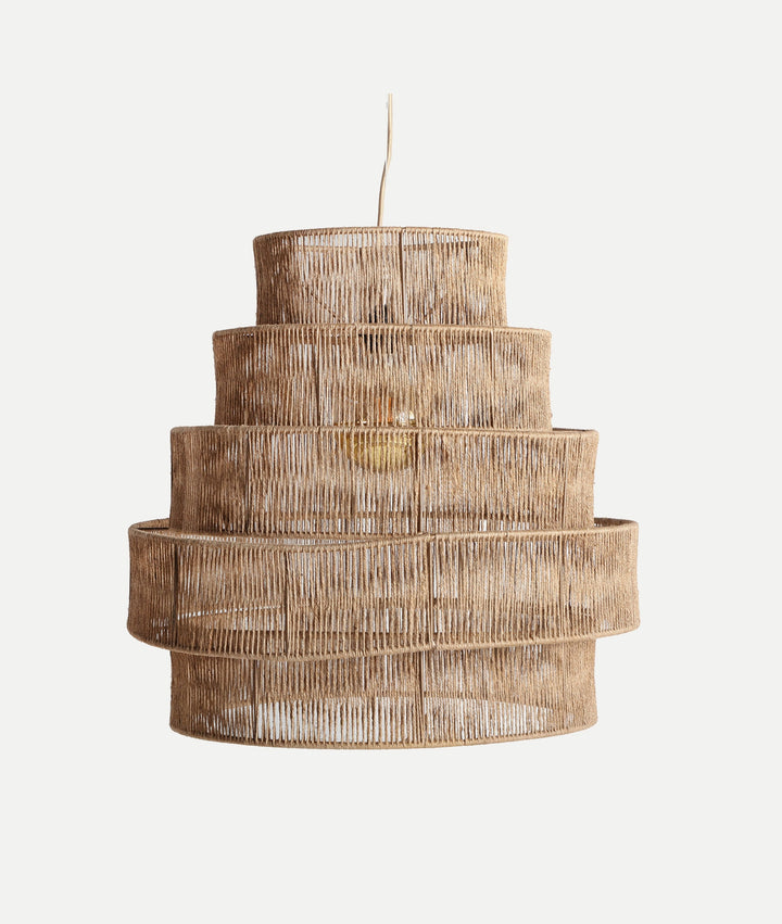 Hanglamp KHED, boho-essentie in naturel jute