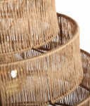 Candeeiro de suspensão KHED essência boho em juta natural