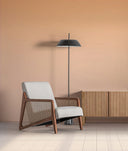 Fauteuil GITSBERG en bois et rotin