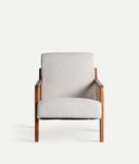Fauteuil GITSBERG en bois et rotin