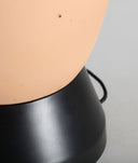 Candeeiro de mesa SWAHILI de terracota preto e ferro castanho